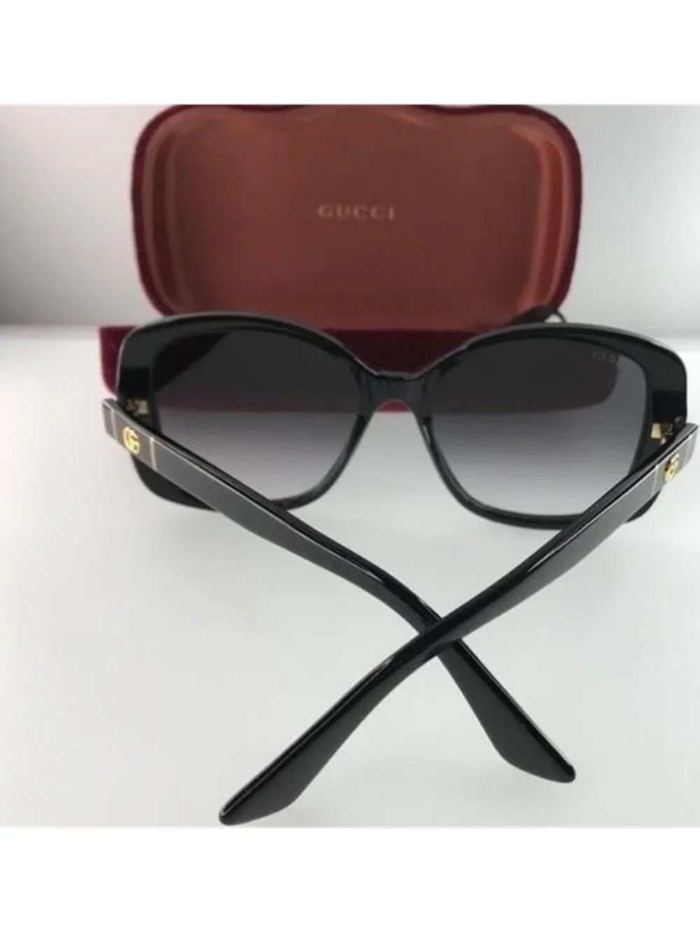 Gucci. Black Ship Same Day Ladies Gg0762s 001 56. Sunglasses - Picture 7 of 12
